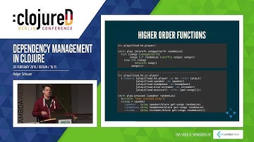 clojureD 2016: "Dependency Management in Clojure" by Holger Schauer