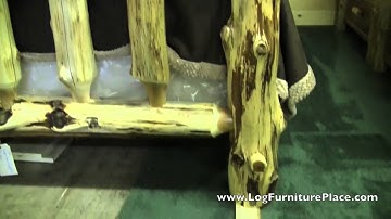 Cedar Log Bed | Cottage Traditional Log Bed from JHE