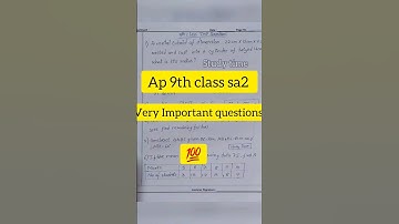 ap sa2 9th class maths very important questions pakka 💯