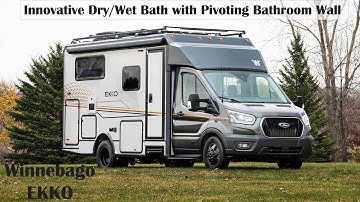 LichtsinnRV.com - Winnebago EKKO 22A Innovative Dry/Wet Bath with Pivoting Bathroom Wall