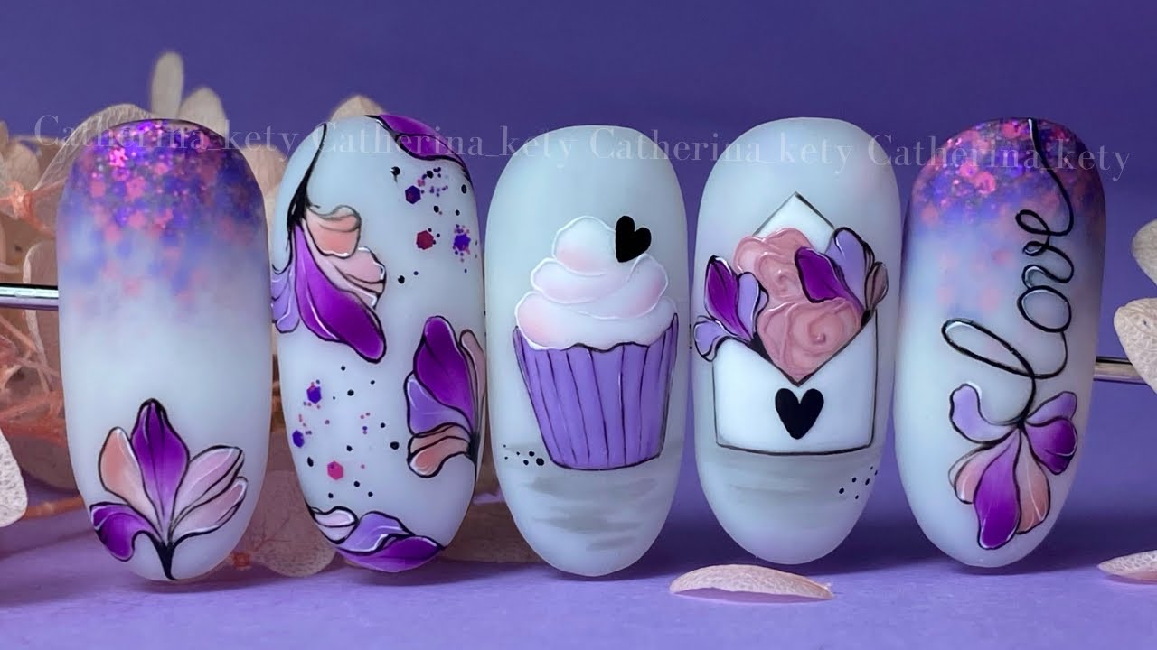 Spring Nail Art| Spring Nail Tutorial|Flower Nail Art|Nail Art Tutorial|Rosalind