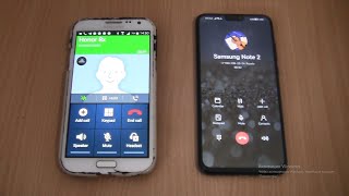 Incoming call & Outgoing call at the Same Time Samsung Galaxy Note 2 +HONOR 8X