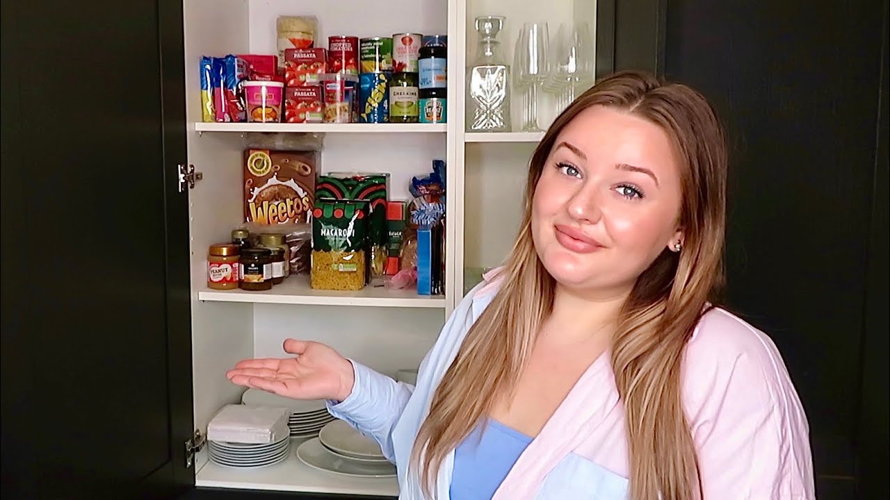 STOCK AND ORGANISE MY CUPBOARDS/PANTRY - FOOD HAUL UK - YouTube