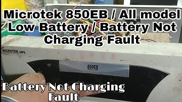 #EP-154 Microtek inverter Low Battery Fault / Battery Not Charging! With Diagram Easy Clear
