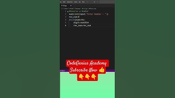 Reverse Number in Python using Loop #python #programming #pythonprogramming #coding