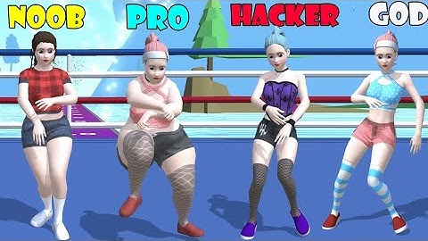 Twerk Race 3D - NOOB vs PRO vs HACKER vs GOD