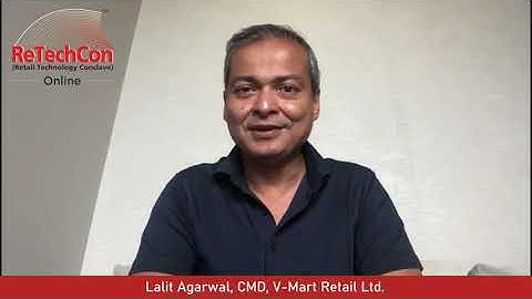 Lalit Agarwal, CMD, V-Mart Retail Ltd.