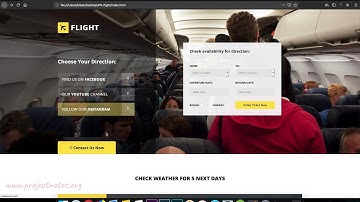 Flight Booking Website In Html5 With Source Code