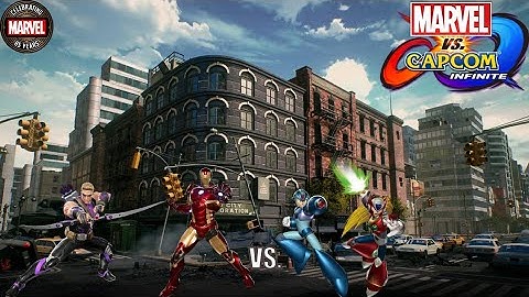 Iron Man & Hawkeye vs. X & Zero | Marvel vs. Capcom: Infinite