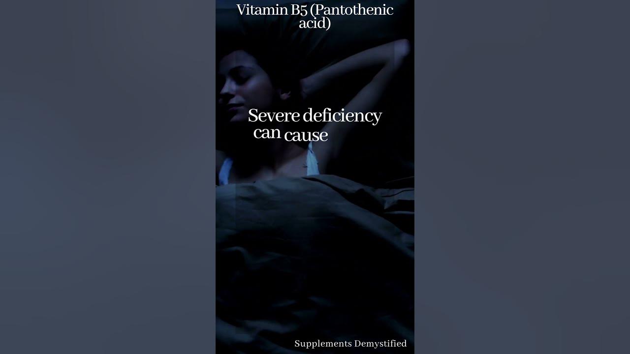 Severe Vitamin B5 deficiency symptoms. YouTube