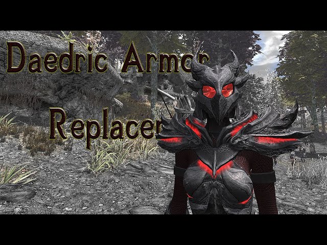 skyrim female daedric armor mods