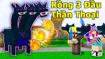 ONE VÀ NOOB YETI TRIỆU HỒI RỒNG 3 ĐẦU TRONG TRUYỀN THUYẾT|THỬ THÁCH ĐÁNH BẠI RỒNG 3 ĐẦU  MINECRAFT