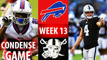 🁢 2016 🁢 BUF Bills @ OAK Raiders 🁢 Week 13 🁢 Condense Game