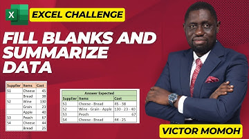 Vul lege plekken in en vat gegevens samen in Excel