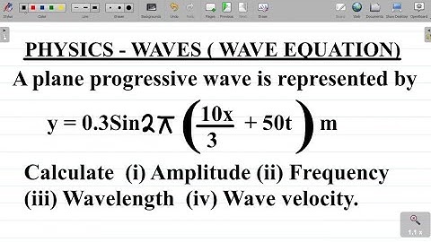 Wave Equation Explained: JAMB Physics Question on the Wave Equation and Solution.