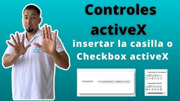 Como usar o insertar la casilla o Checkbox en controles Activex en Excel Cap 12 Checkbox Activex