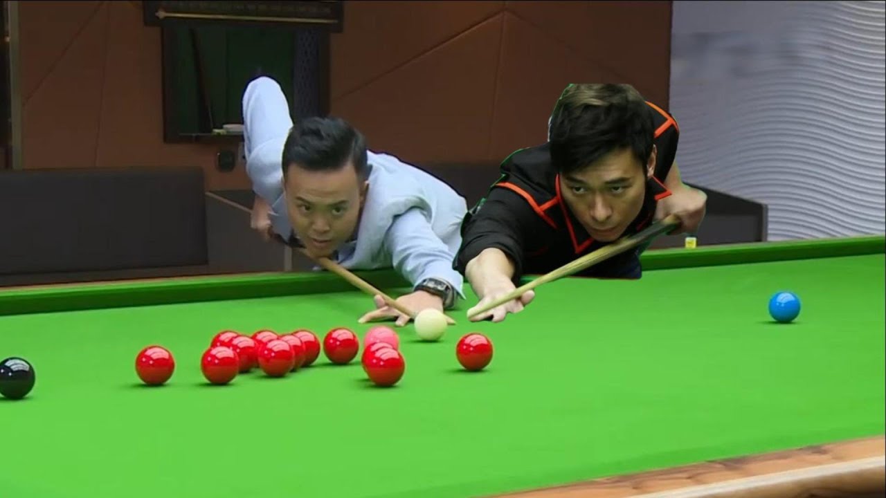 娱乐圈最强斯诺克战力出场！许志安极限准度惊呆傅家俊，一改松弛下手狠辣！