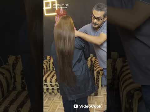 تركيب شعر بالنانو كريستال مع الصبغه وده كان راي العميله 01224606246