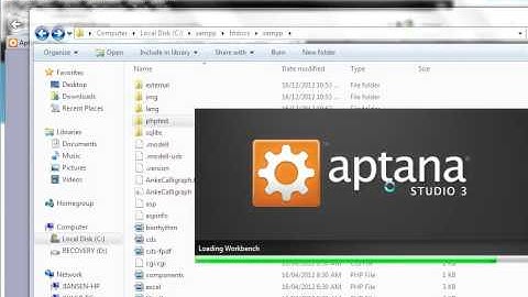 Run php under Aptana tutorial