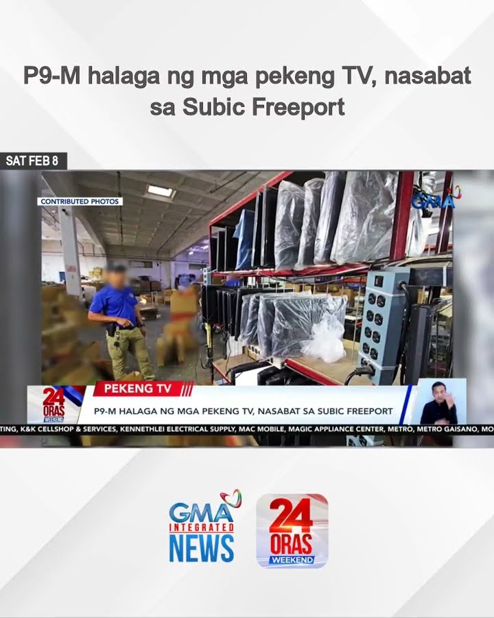 P9-M halaga ng mga pekeng TV, nasabat sa Subic Freeport | 24 Oras Weekend