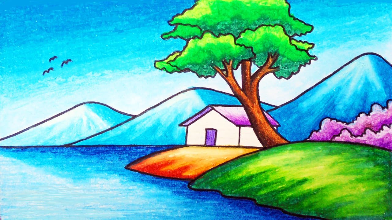 Beautiful Scenery Drawing