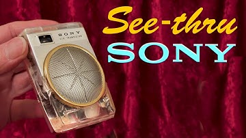 Rare CLEAR Sony TR-620 Transistor Radio! Is This a Prototype or Dealer Display?