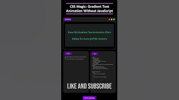 CSS Magic : Gradient Text Animation Without JavaScript