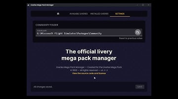 Liveries Mega Pack Manager + MSFS Addons Linker