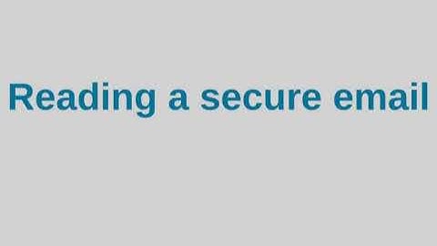 How to read a secure email from Hushmail