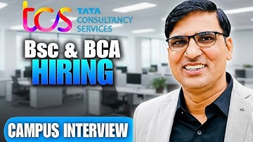 TCS BSc BCA Hiring I Campus Placement I Campus Interview I Mock Interview I Dr. Arvind Singh Pemawat