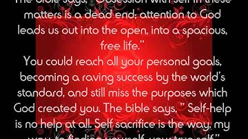 THE PURPOSE DRIVEN LIFE Day 1 (It all starts with GOD)