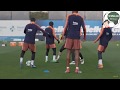 Messi  nutmegs  angry umtiti and jordi alba