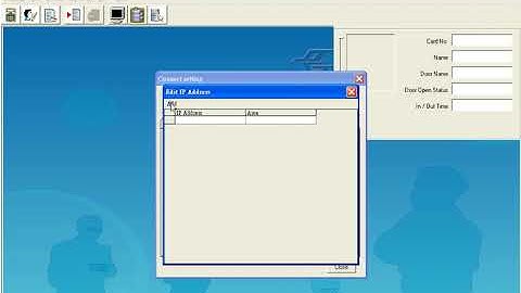 Pegasus Access Control Software(PST-ADV-E-ELE) - Connection and reader setting for TCP/IP