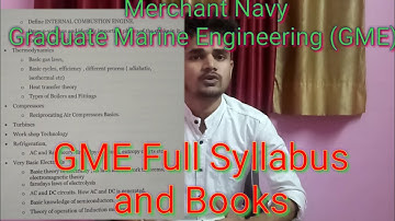 GME Full Syllabus and Books full detail/Merchant Navy