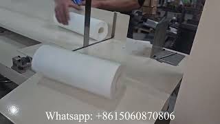 Semi automatic manual kitchen towel roll paper cutting machine