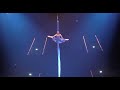Aerial tissu singing performance - Corteo Cirque du Soleil