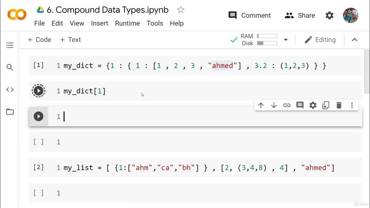 30. Compound Data Types & When to use each one? - YouTube