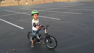 Aayan riding Prevelo Alpha Two bike