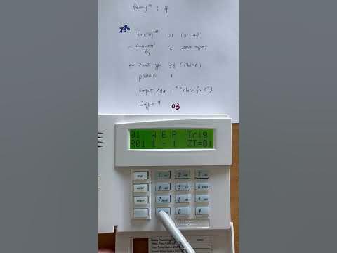 Ademco 4204 relay module programming (strobe follows door chime) - YouTube