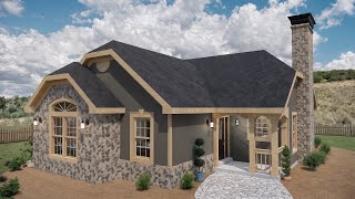 2-Story Small House Cottage | Cozy Modern Family Home Design