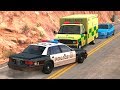 BeamNG.drive - Emergency Vehicles In Action Crashes (real sounds)