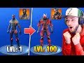 TIER 100 "OMEGA" SKIN *UPGRADED* in Fortnite: Battle Royale!