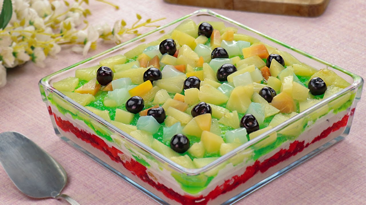 Creamy Fruit Trifle Recipe By SooperChef