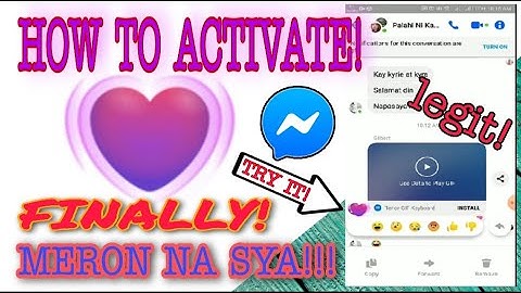 HOW TO HAVE "CARE REACT and HEART REACTION" IN MESSENGER | TAGALOG TUTORIAL
