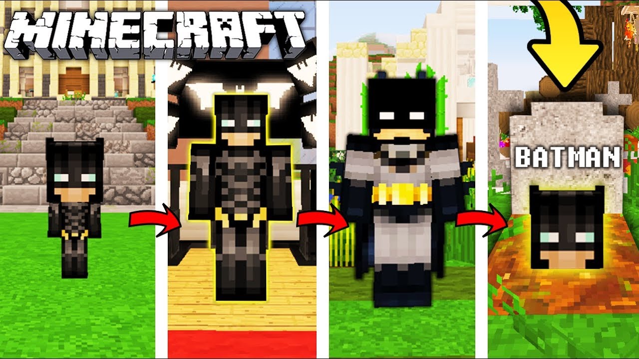 polska hd ŻYCIE BATMANA W MINECRAFT || OD NARODZIN DO ŚMIERCI