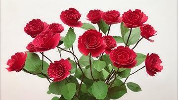 ABC TV | How To Make Twisted Rose Paper Flower | Flower Die Cuts - Craft Tutorial