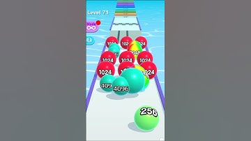 BALL RUN 2048 LEVEL 71 😸 #shorts #android #ios #gaming #gameplay #ballrun2048