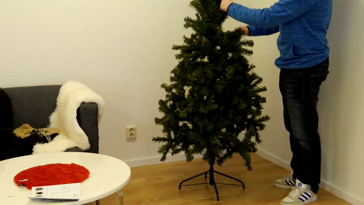 ottawa julgran Julgransmontering av Star Trading Ottawa 180cm grön 180 st LED 