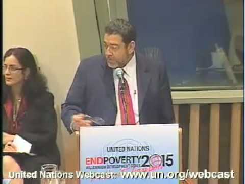 PM Gonsalves at UN Panel Discussion on MDGs