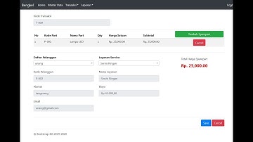 aplikasi service kendaraan berbasis WEB